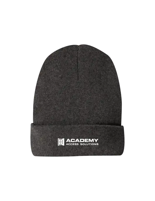 Recycled Charcoal Heather Beanie w/Academy Only Logo
