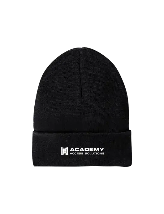 Recycled Black Beanie w/Academy Only Logo