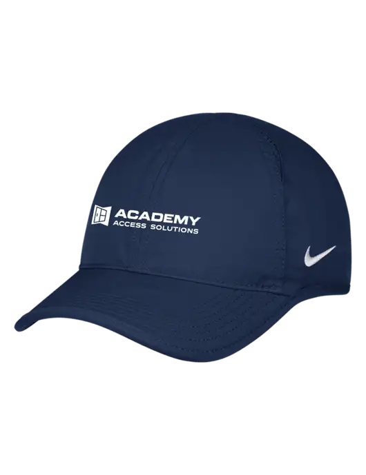 Nike Navy Featherlight Cap w/Academy Only Logo, Leo Logo