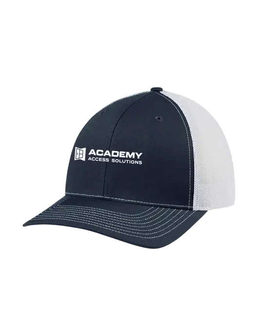 Richardson Adjustable Snapback Original 112 Trucker Cap Navy w/White Mesh w/Academy Only Logo