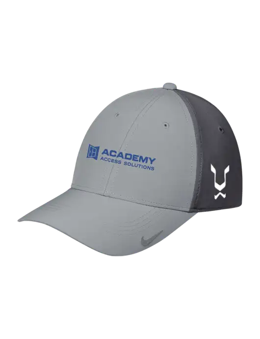 Nike Light Grey/Dark Grey Dri-FIT Legacy Cap w/Academy Only Logo, Leo Logo