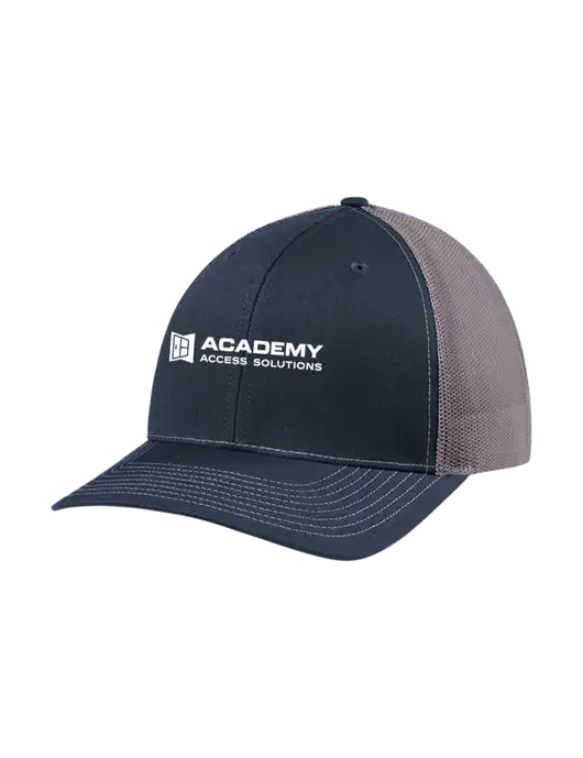 Richardson Adjustable Snapback Original 112 Trucker Cap Navy w/Charcoal Mesh w/Academy Only Logo