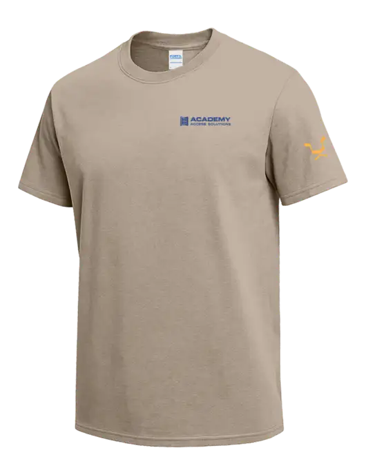 Tan Heavyweight 6.1 oz T-Shirt w/Academy Only Logo, Leo Logo