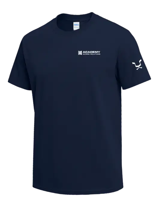 Navy Heavyweight 6.1 oz T-Shirt w/Academy Only Logo, Leo Logo