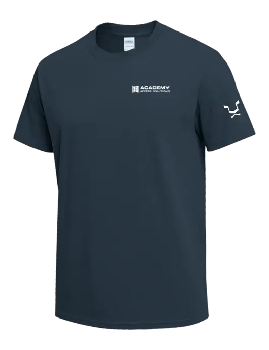 Dark Slate Blue Heavyweight 6.1 oz T-Shirt w/Academy Only Logo, Leo Logo