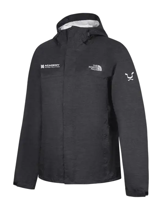 The North Face Dark Grey Heather DryVent Rain Jacket w/Academy Only Logo, Leo Logo