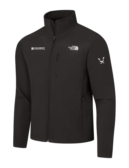 The North Face Black Apex Barrier Soft Shell Jacket w/Academy Only Logo, Leo Logo