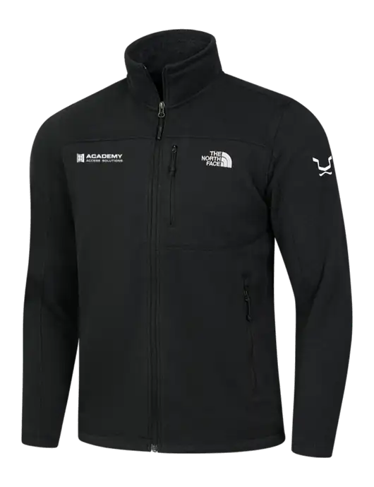 North Face Black Heather Sweater Fleece Jacket w/Academy Only Logo, Leo Logo