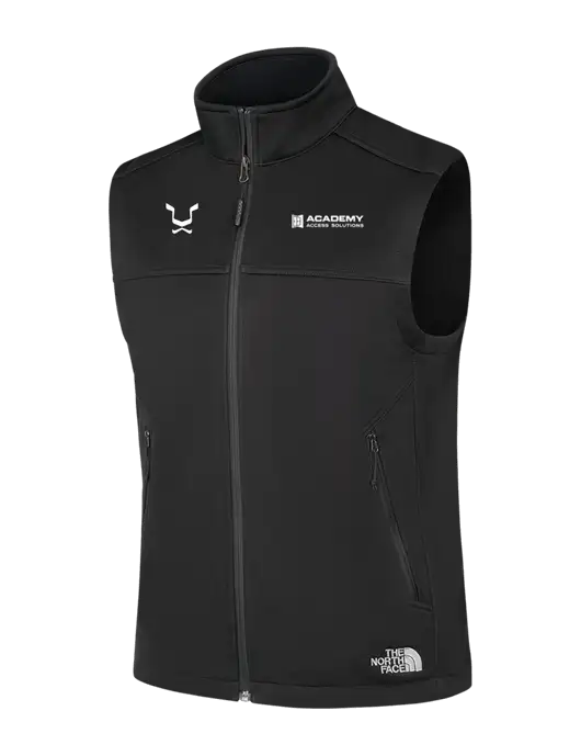 North Face Black Ridgewall Soft Shell Vest w/Academy Only Logo, Leo Logo