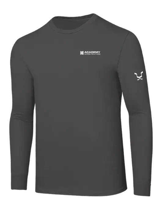 Seriously Soft Dark Grey Long Sleeve T-Shirt w/Academy Only Logo, Leo Logo
