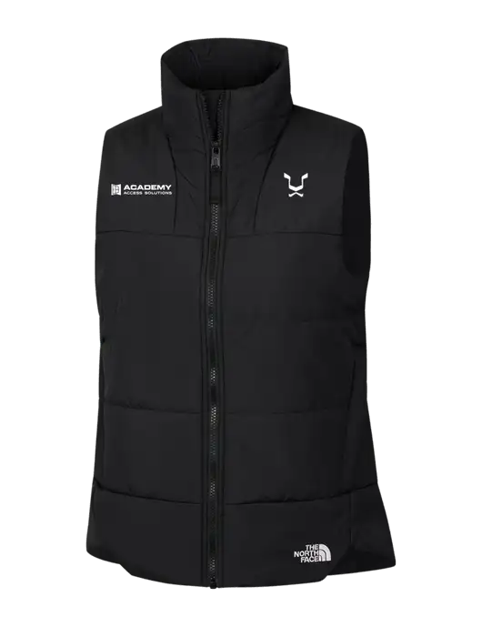 The North Face Womens Black Everyday Insulated Vest w/Academy Only Logo, Leo Logo