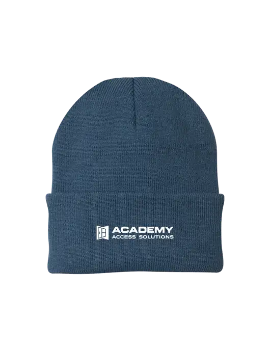 Dark Slate Knit Cap w/Academy Only Logo