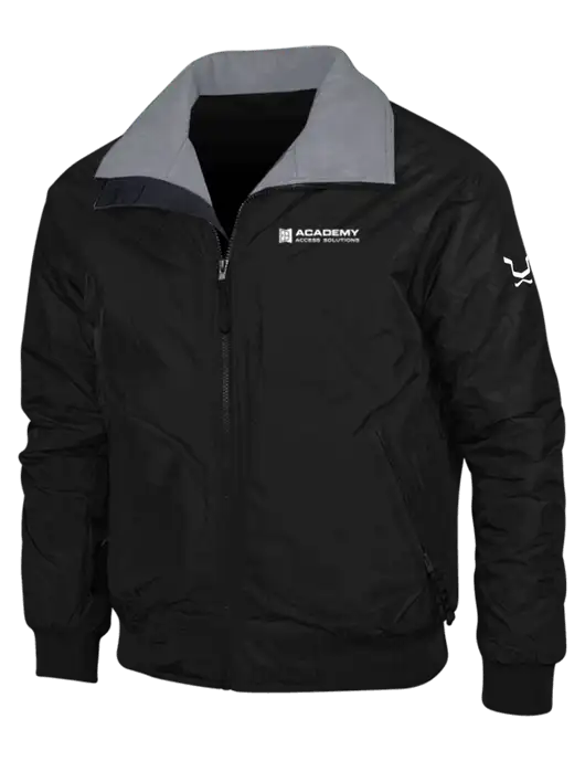 Black/Grey Classic Challenger Jacket w/Academy Only Logo, Leo Logo