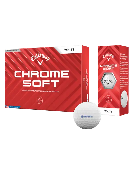 Callaway Chrome Soft Golf Balls 12/pk w/Academy Only Logo
