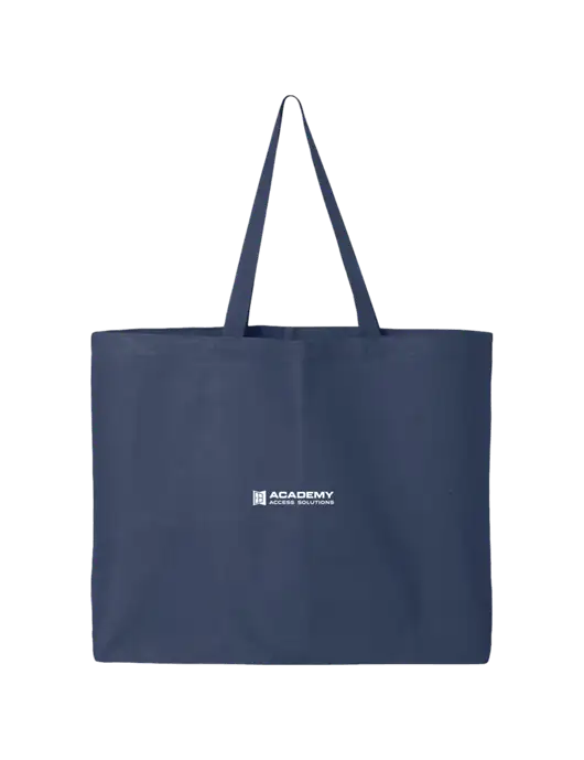 Sturdy Canvas Navy Tote w/Academy Only Logo