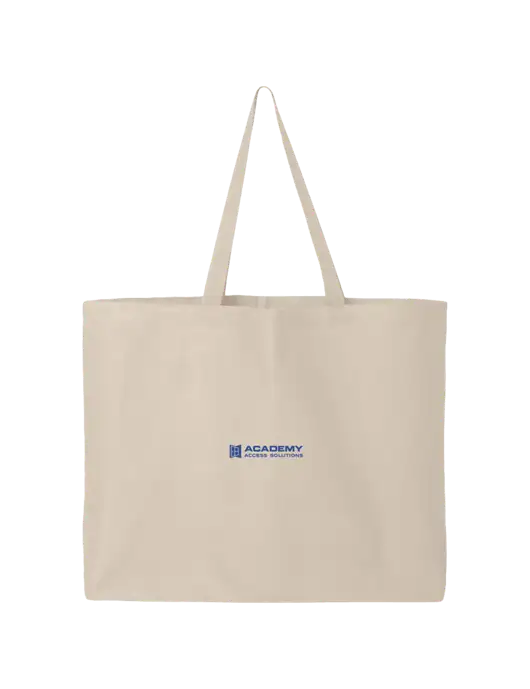 Sturdy Canvas Tan Tote w/Academy Only Logo