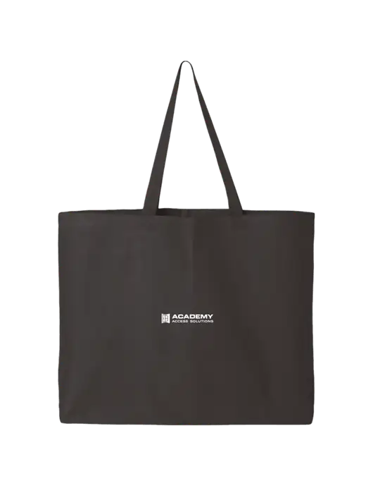 Sturdy Canvas Charcoal Tote w/Academy Only Logo